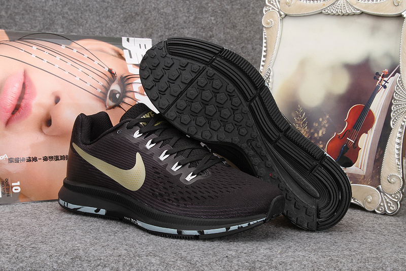 Nike Flyknit Lunar 2 iD Black Gold Shoes - Click Image to Close